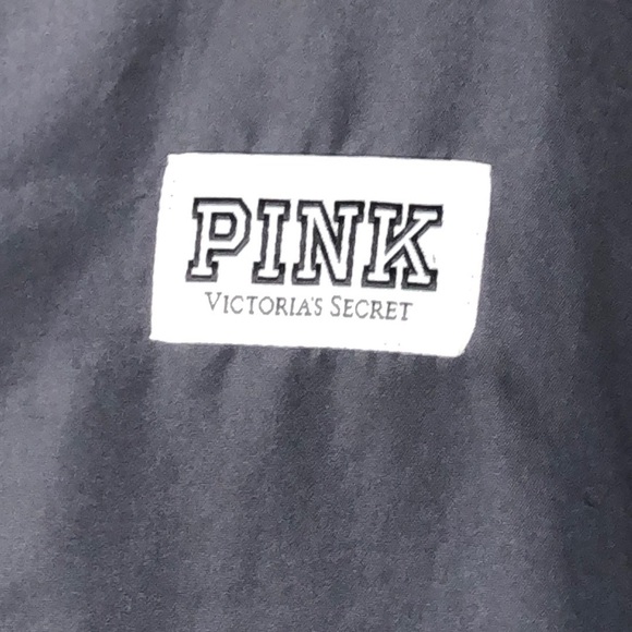 Pink Victoria’s Secret lightweight windbreaker jacket hidden zip hood - Picture 8 of 9